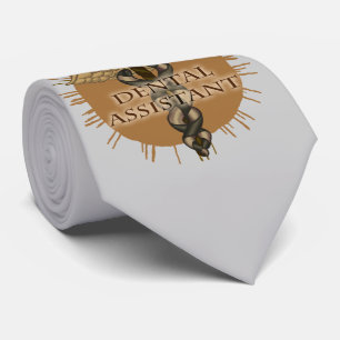 Dental Assistant Caduceus individuelle Name Krawat Krawatte