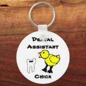 Dental Assistant Chick Schlüsselanhänger (Vorderseite)