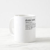 Dental Assistant Dentist Definition ZFA Dentist Kaffeetasse (Vorderseite Links)