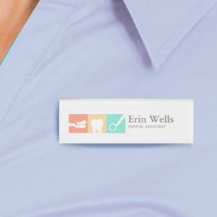 Dental Assistant Dentist Name Tag Namenschild