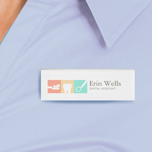 Dental Assistant Dentist Name Tag Namenschild