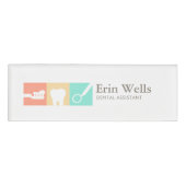 Dental Assistant Dentist Name Tag Namenschild (Vorderseite)