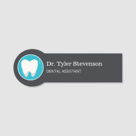 Dental Assistant Dentist Tooth Logo Namensschild