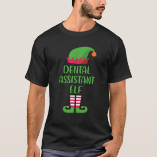 Dental Assistant Elf Weihnachtsfamilie Matching Gr T-Shirt
