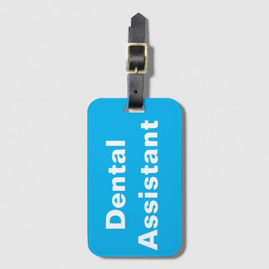 Dental Assistant Gepäckmarke Gepäckanhänger (Vorderseite Vertikal)