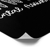 Dental Assistant Ohrfeigen für Assistent Dentist Poster (Ecke)