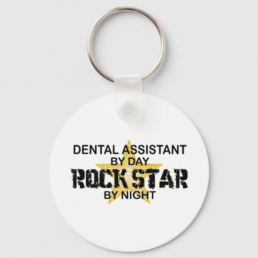 Dental Assistant Rock Star Schlüsselanhänger (Vorderseite)