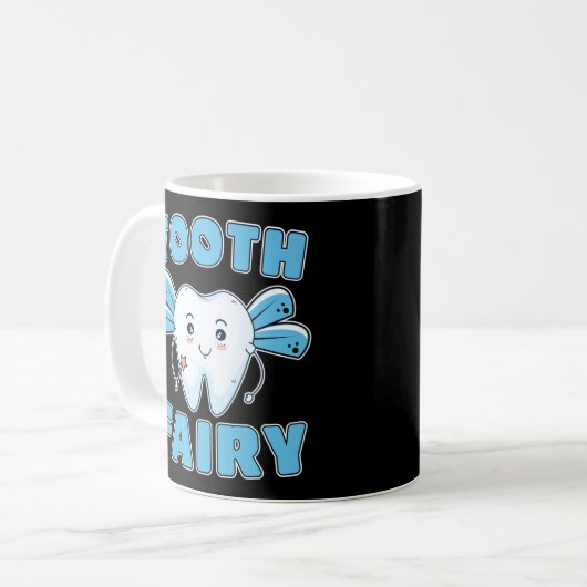 Dental Assistant Student Dentist Tooth Fairy Kaffeetasse (Vorderseite Links)