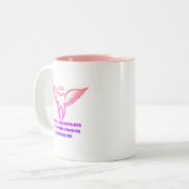 Dental Assistant Tooth Fairy Pink Tasse (Vorderseite Links)