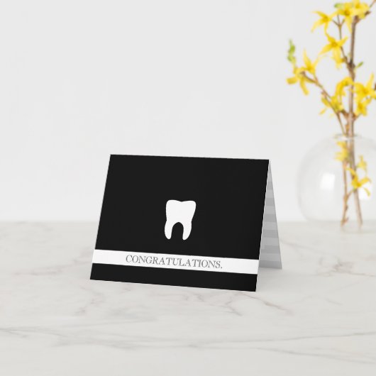 Dental Beruflich Custom Herzlichen Glückwunsch Mol Karte (Gelbe Blume)