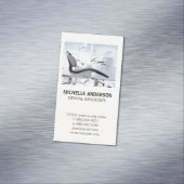 Dental Beruflich | Zahnarztbüro Magnetische Visitenkarte (Beispiel)