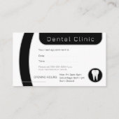 Dental | Berufliche Zahnklinik Terminkarte (Rückseite)