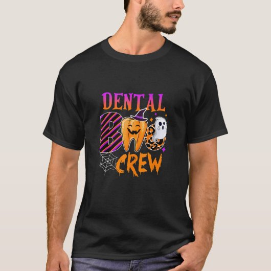 Dental Boo Crew Funny Boo Teeth Dentist Matching H T-Shirt (Vorderseite)