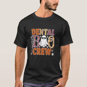 Dental Boo Crew Funny Dentist Ghost Halloween Kost T-Shirt