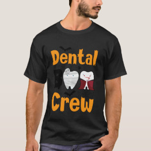 Dental Boo Crew Halloween Funny Dentist Assistenti T-Shirt