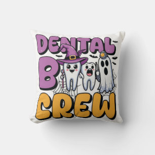 Dental Boo Crew Halloween Zahnarzt Geist und Süß S Kissen
