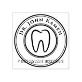 Dental | Briefmarke aus Beruflichem Kautschuk Gummistempel (Prägung)