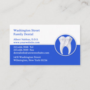 Dental Business Card mit Terminabsprache Terminkarte