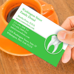 Dental Business Card mit Terminabsprache Terminkarte