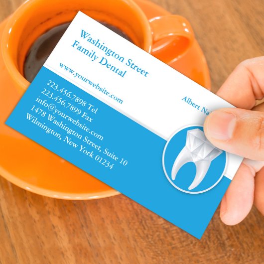 Dental Business Card mit Terminabsprache Terminkarte