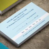 Dental Business Card mit Terminabsprache Terminkarte
