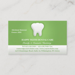 Dental Business Card mit Terminabsprache Terminkarte