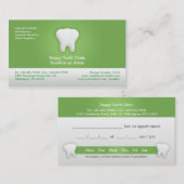 Dental Business Card mit Terminierung Terminkarte (Vorne/Hinten)