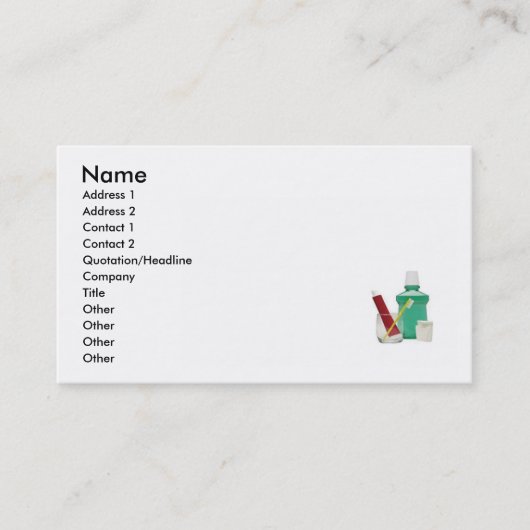 Dental Business Card Visitenkarte (Vorderseite)