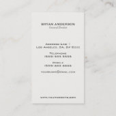 Dental Business Card Visitenkarte (Rückseite)