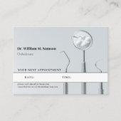 Dental Care Orthodontist moderne Terminkarte Visitenkarte (Vorderseite)