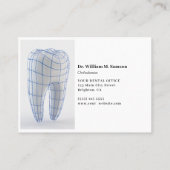 Dental Care Orthodontist moderne Terminkarte Visitenkarte (Rückseite)