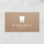 Dental Care Tooth Logo Minimalistisch Dentis Kraft Terminkarte (Vorderseite)