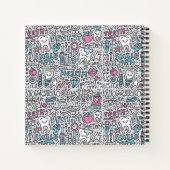 Dental Cartoon Pattern Notizblock (Rückseite)