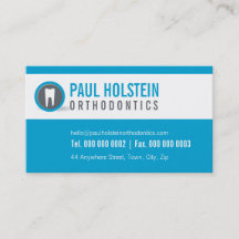DENTAL CLINIC LOGO Moderner Zahnarzt Blau