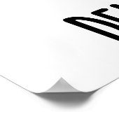 Dental Crown Funny Tooth Puff Poster (Ecke)