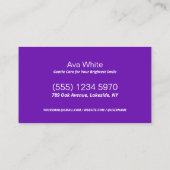 Dental Custom QR Visitenkarte (Rückseite)