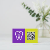 Dental Custom QR Visitenkarte (Stehend Vorderseite)