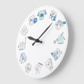 Dental Delight Große Wanduhr (Winkel)