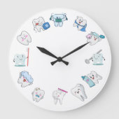 Dental Delight Große Wanduhr (Vorderseite)