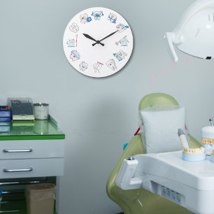 Dental Delight Große Wanduhr