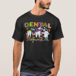 Dental Dentist Halloween Boos Crew Funny Costume15 T-Shirt<br><div class="desc">Dental Dentist Halloween Boos Crew Funny Costume158 On Halloween night suprise your wife, mom, grandma, aunt, sister or friend with this funny jackolantern with leopard print glasses tshirt for kids & adults.Great outfit to wear to a Halloween party or as Halloween pajamas PJs while watching horror movies. Some Days You...</div>