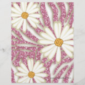 Dental Dentist Tooth Fairy Cute Zebra Glitter Flyer (Hinten)