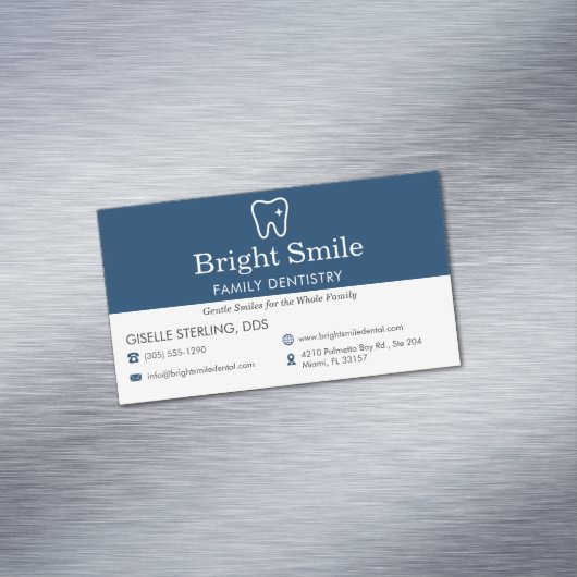 Dental Dentistry Office Magnetische Visitenkarte (Beispiel)