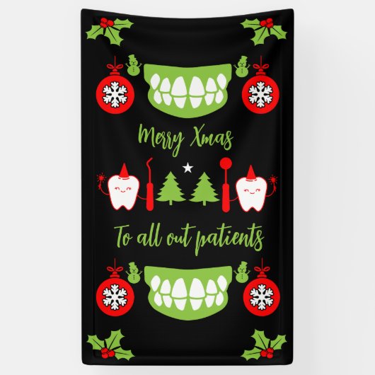 Dental Doctor Xmas Banner (Vertikal)