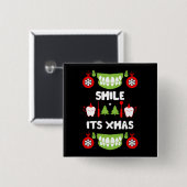 Dental Doctor Xmas Button (Vorne & Hinten)