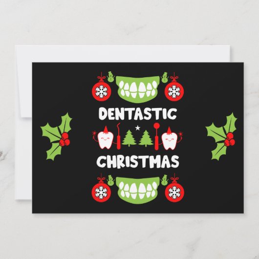 Dental Doctor Xmas Feiertagskarte (Vorderseite)