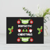 Dental Doctor Xmas Feiertagskarte (Stehend Vorderseite)