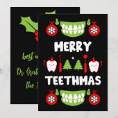 Dental Doctor Xmas Feiertagskarte (Vorne/Hinten)