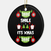 Dental Doctor Xmas Keramik Ornament (Links)