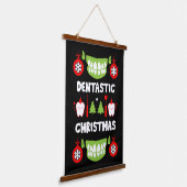Dental Doctor Xmas Wandteppich Mit Holzrahmen (Gewinkelt)